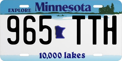MN license plate 965TTH