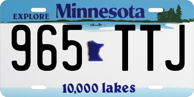 MN license plate 965TTJ