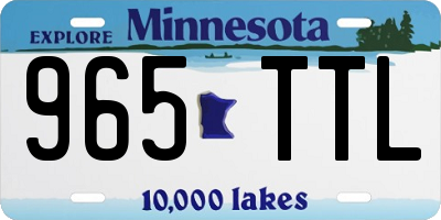 MN license plate 965TTL