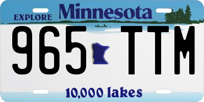 MN license plate 965TTM