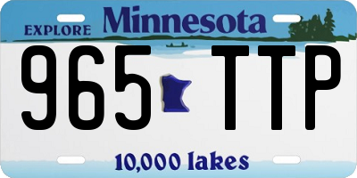 MN license plate 965TTP