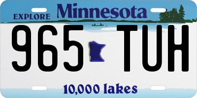 MN license plate 965TUH