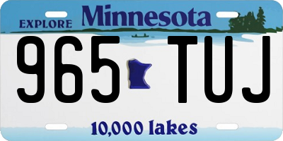 MN license plate 965TUJ