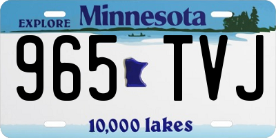 MN license plate 965TVJ