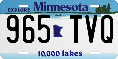 MN license plate 965TVQ