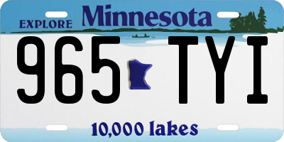 MN license plate 965TYI