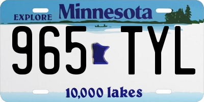 MN license plate 965TYL