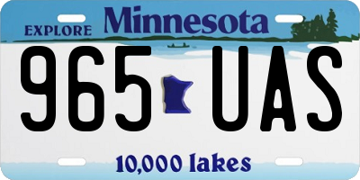 MN license plate 965UAS
