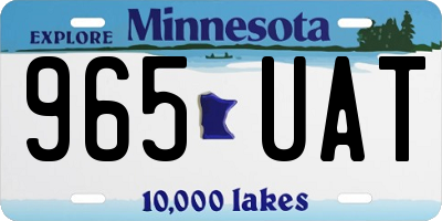 MN license plate 965UAT