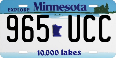 MN license plate 965UCC
