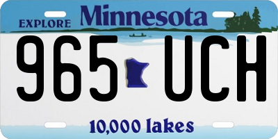 MN license plate 965UCH