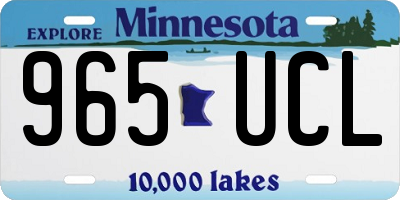MN license plate 965UCL