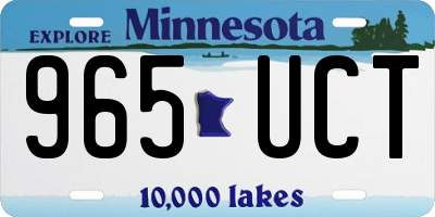 MN license plate 965UCT