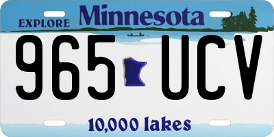 MN license plate 965UCV