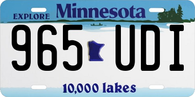 MN license plate 965UDI