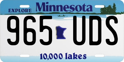 MN license plate 965UDS