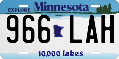 MN license plate 966LAH