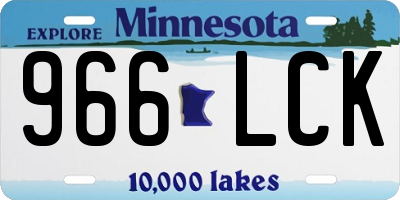 MN license plate 966LCK