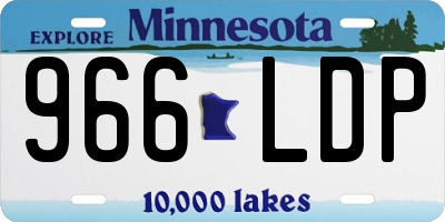 MN license plate 966LDP