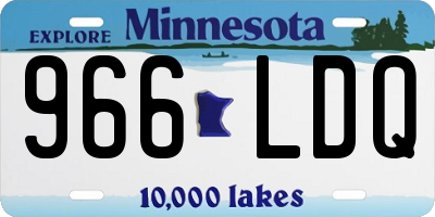 MN license plate 966LDQ