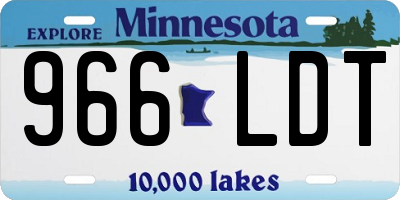 MN license plate 966LDT