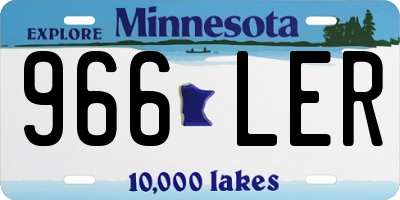 MN license plate 966LER