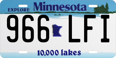 MN license plate 966LFI