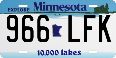 MN license plate 966LFK