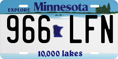 MN license plate 966LFN