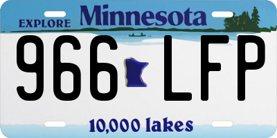 MN license plate 966LFP