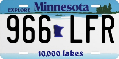 MN license plate 966LFR
