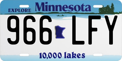 MN license plate 966LFY