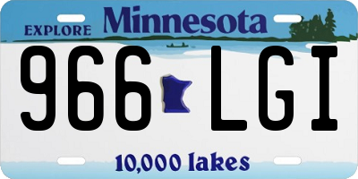 MN license plate 966LGI
