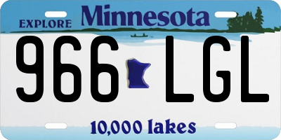 MN license plate 966LGL