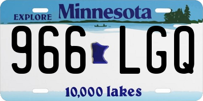 MN license plate 966LGQ