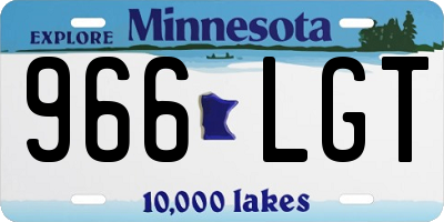 MN license plate 966LGT