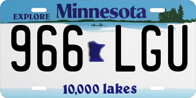 MN license plate 966LGU