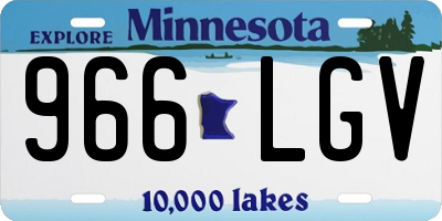 MN license plate 966LGV