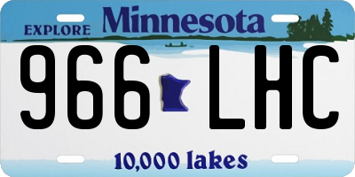 MN license plate 966LHC