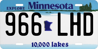 MN license plate 966LHD