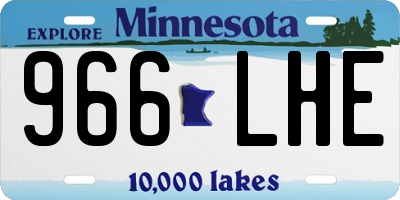 MN license plate 966LHE