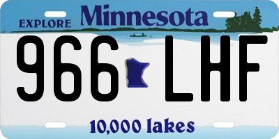 MN license plate 966LHF