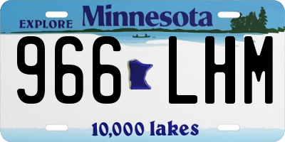 MN license plate 966LHM