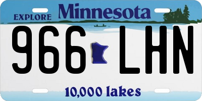 MN license plate 966LHN