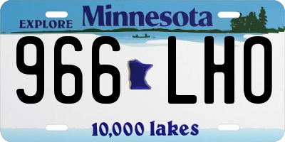 MN license plate 966LHO