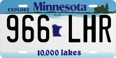MN license plate 966LHR