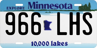 MN license plate 966LHS