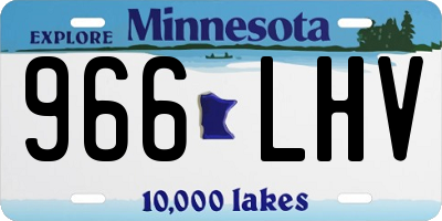 MN license plate 966LHV