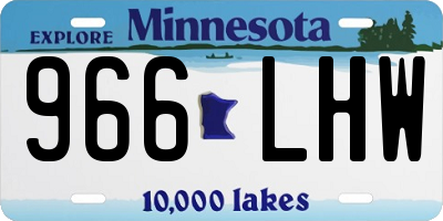 MN license plate 966LHW