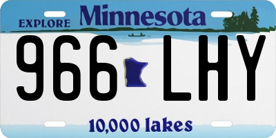 MN license plate 966LHY